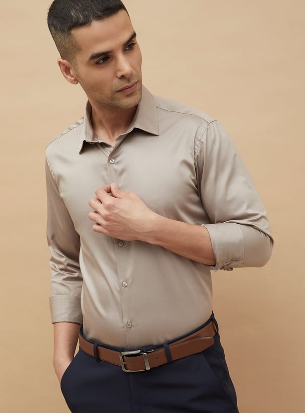 CODE Solid Slim Fit Formal Shirt