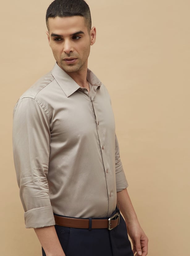 CODE Solid Slim Fit Formal Shirt