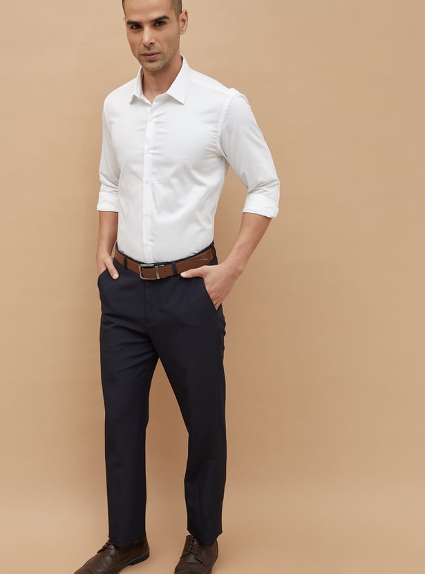 CODE Solid Slim Fit Formal Shirt