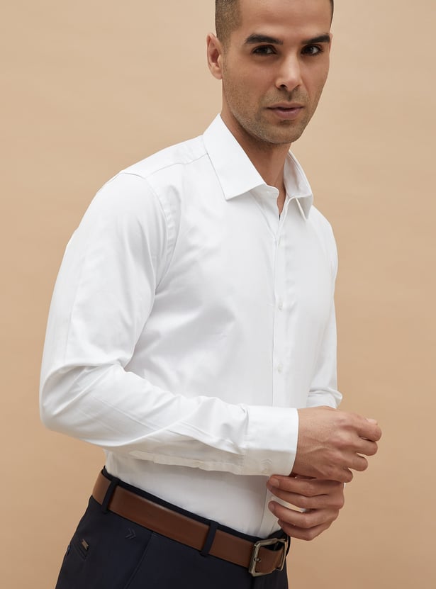 CODE Solid Slim Fit Formal Shirt