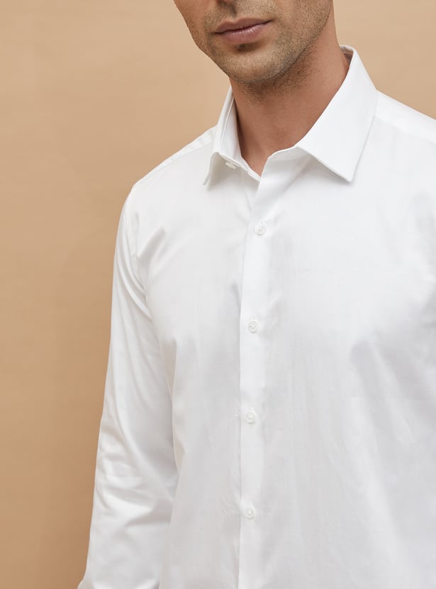 CODE Solid Slim Fit Formal Shirt