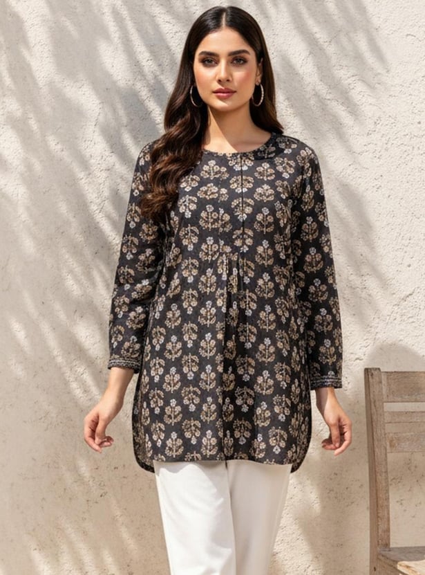 W Printed Straight Kurti
