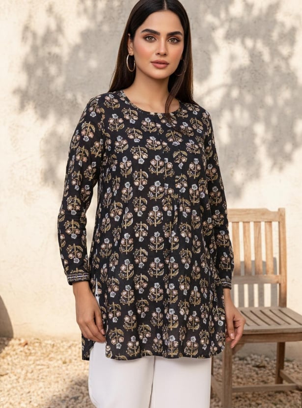 W Printed Straight Kurti