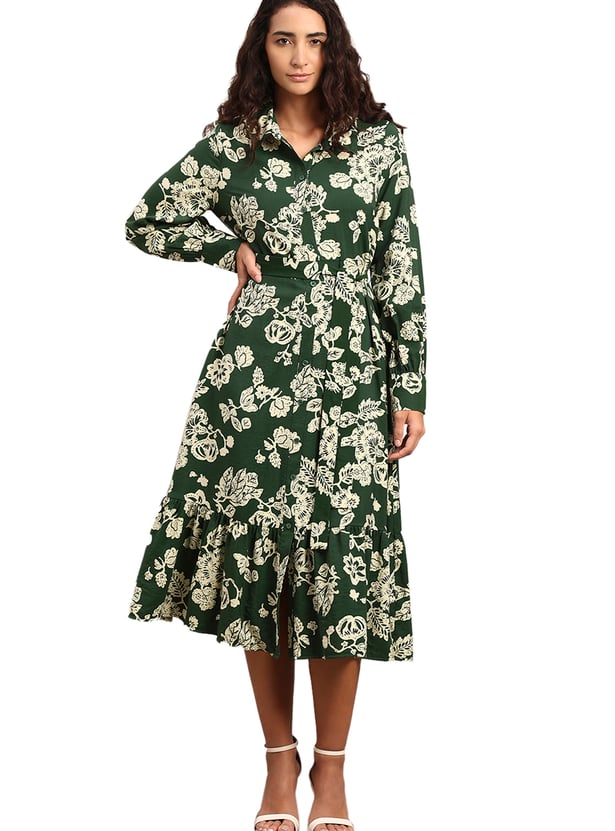 VERO MODA Floral Print Midi Dress