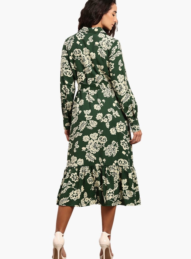 VERO MODA Floral Print Midi Dress