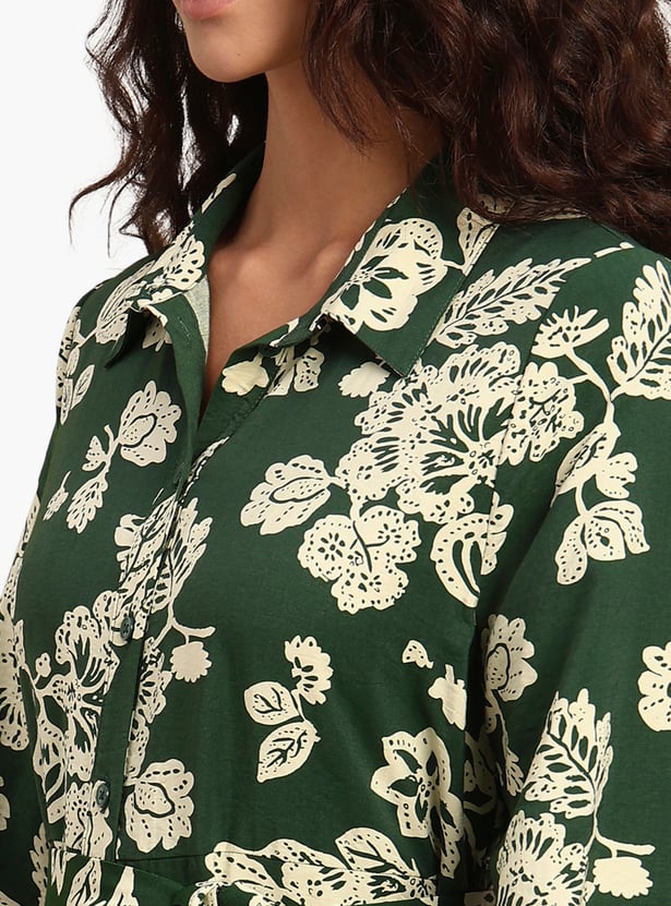 VERO MODA Floral Print Midi Dress