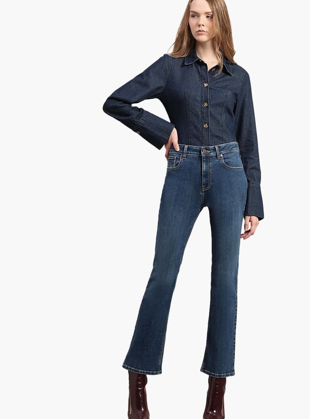 VERO MODA Stonewashed Bootcut Jeans