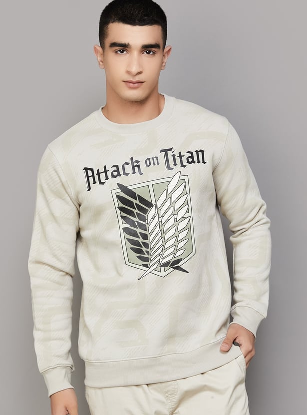 FREE AUTHORITY Attack On Titan Print Sweatshirt