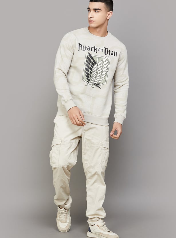 FREE AUTHORITY Attack On Titan Print Sweatshirt