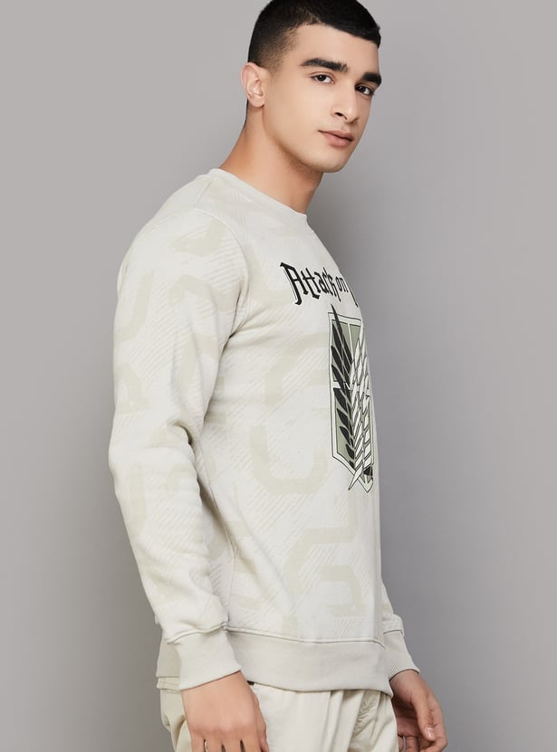 FREE AUTHORITY Attack On Titan Print Sweatshirt