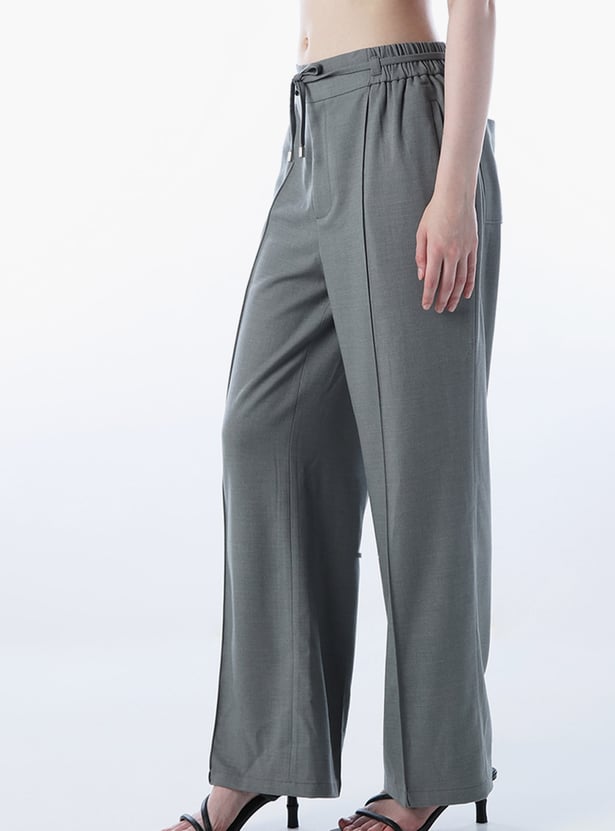 ONLY Pin Tuck Wide Leg Trousers