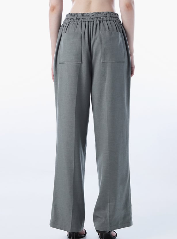 ONLY Pin Tuck Wide Leg Trousers
