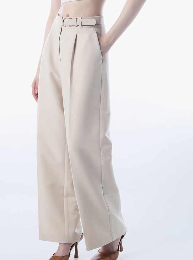 ONLY Pleated Flared Trousers
