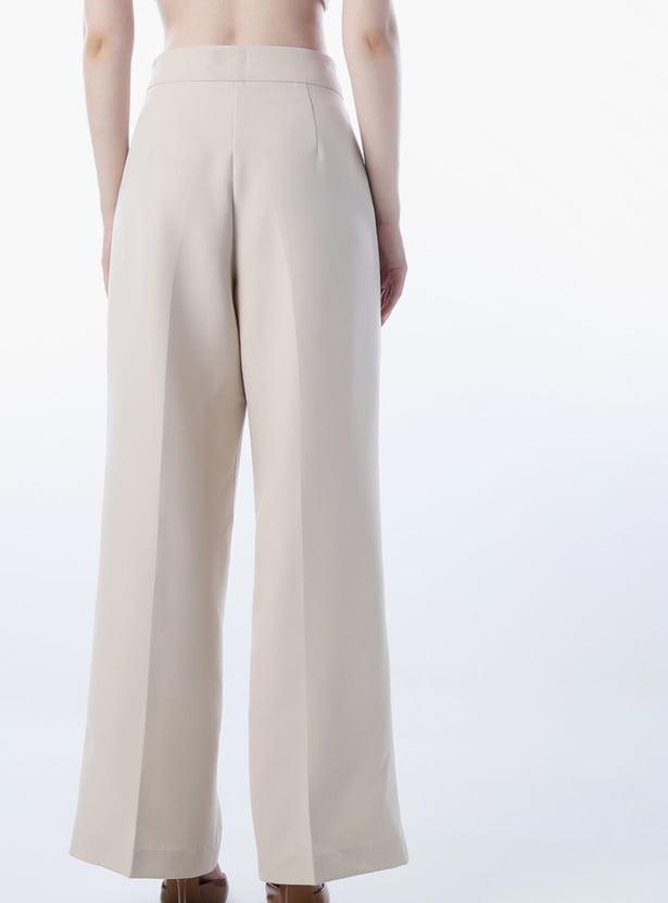 ONLY Pleated Flared Trousers