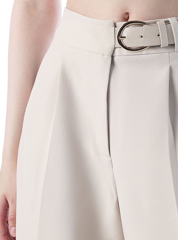 ONLY Pleated Flared Trousers