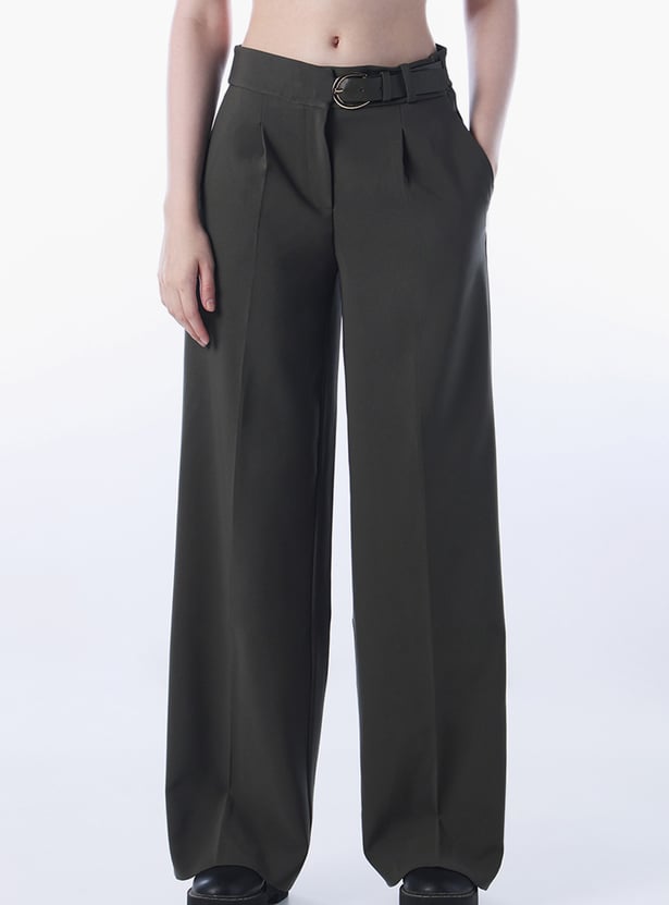 ONLY Pleated Flared Trousers