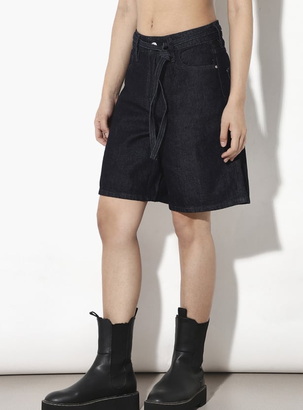 ONLY Darkwashed Denim Shorts