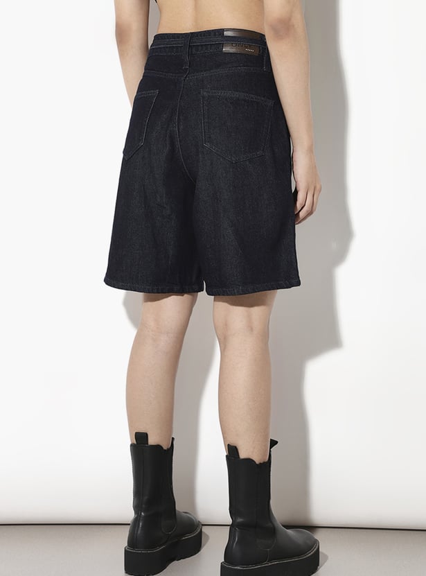 ONLY Darkwashed Denim Shorts