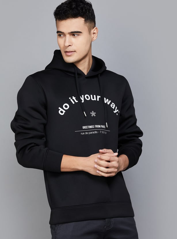 CELIO Printed Hooded Sweatshirt