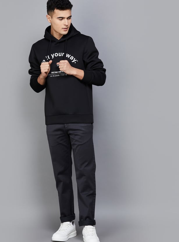 CELIO Printed Hooded Sweatshirt