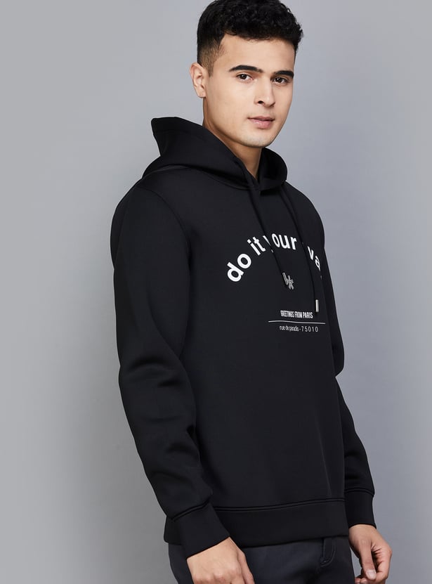 CELIO Printed Hooded Sweatshirt