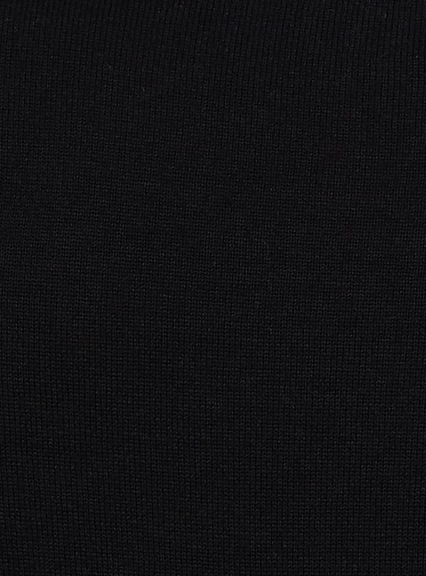 CELIO Solid Mock Collar Sweater