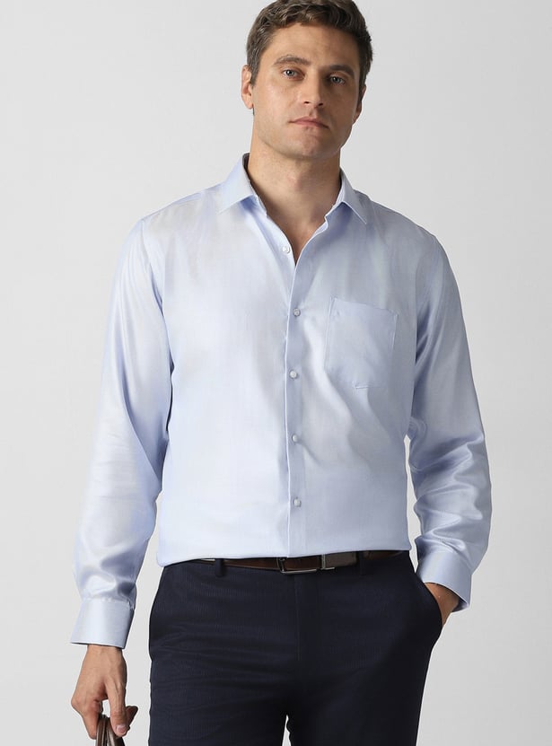 VAN HEUSEN Solid Regular Fit Formal Shirt