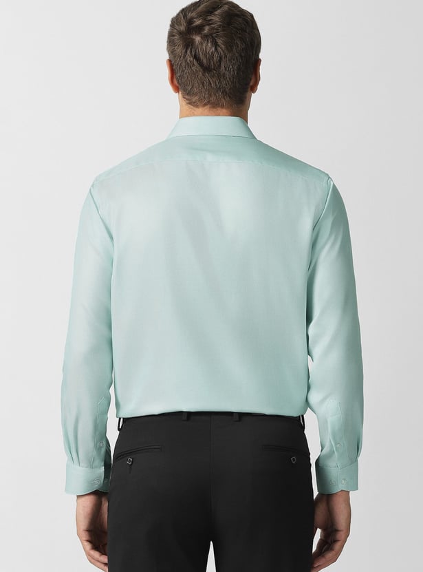 VAN HEUSEN Textured Regular Fit Formal Shirt