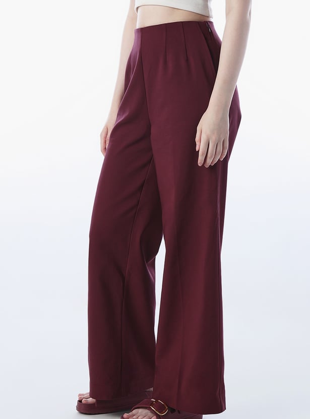 ONLY Solid Wide Leg Trousers
