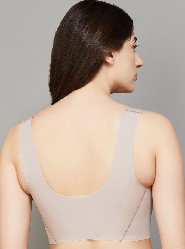 JOCKEY Solid Padded Non-Wired Sports Bra
