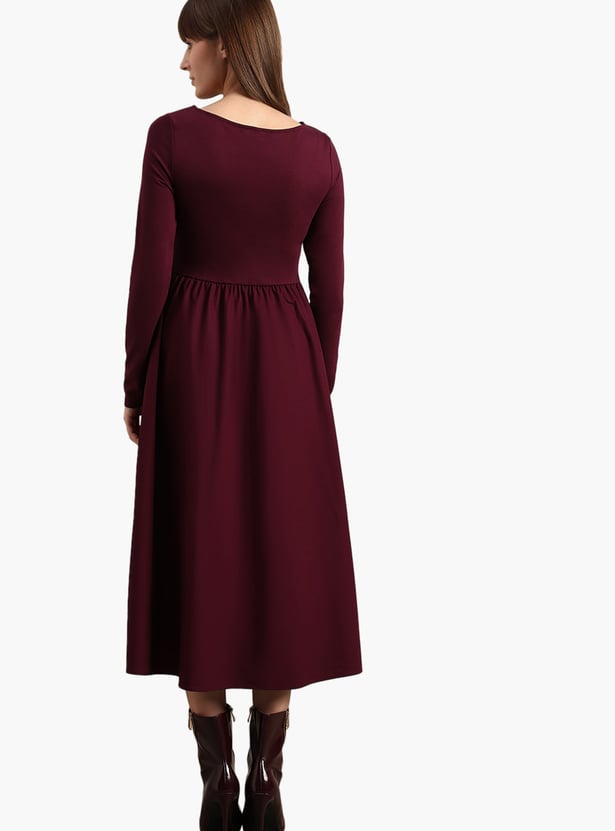 VERO MODA Solid A-line Dress
