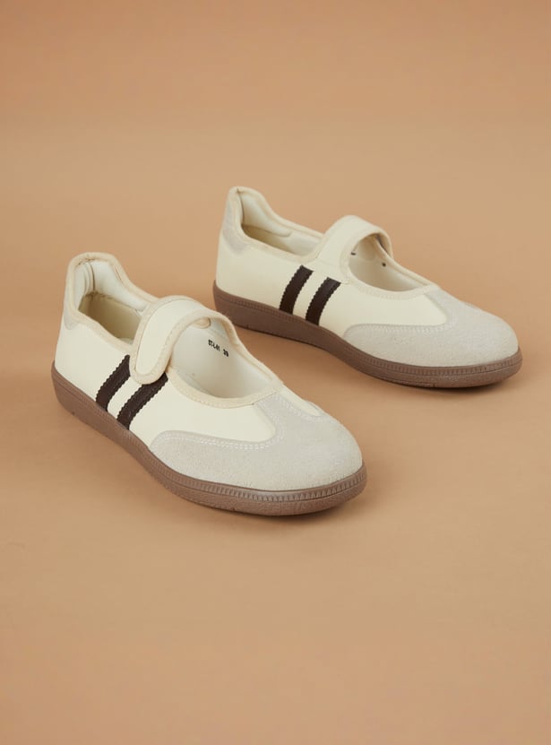 GINGER Panelled Velcro Shoes