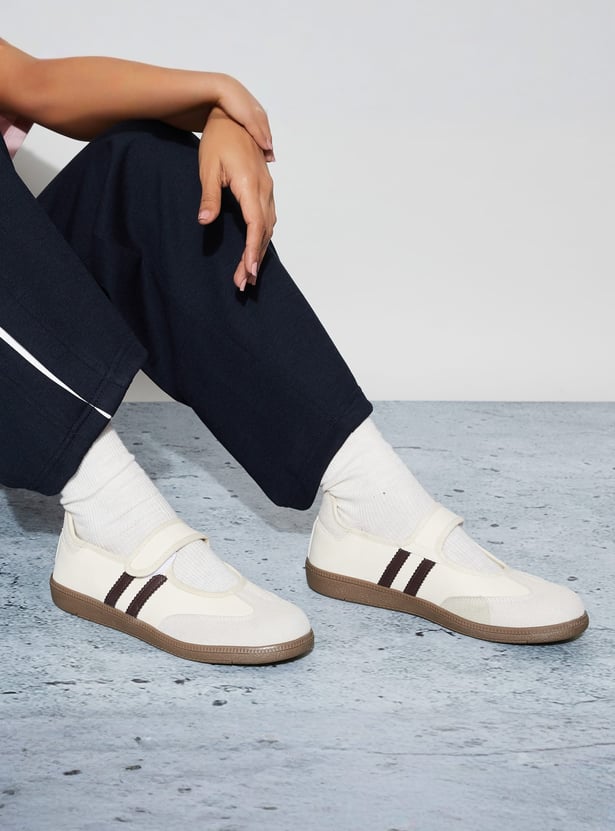 GINGER Panelled Velcro Shoes
