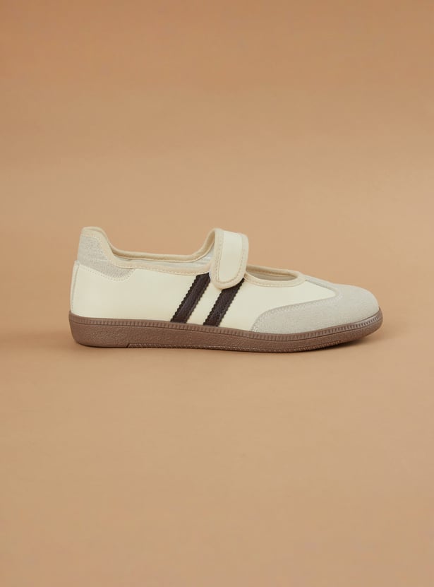 GINGER Panelled Velcro Shoes