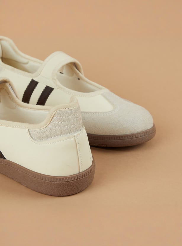 GINGER Panelled Velcro Shoes