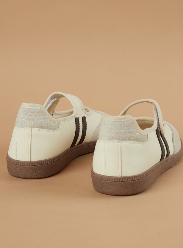 GINGER Panelled Velcro Shoes