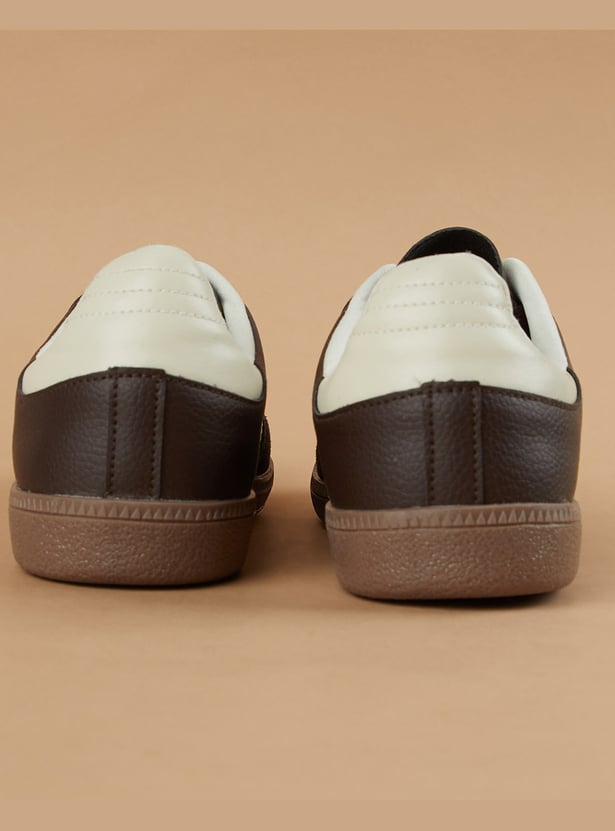 GINGER Striped Lace-Up Sneakers