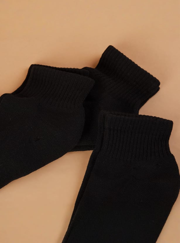 FORCA Solid Ankle-Length Socks - Pack of 3