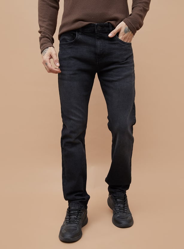 DENIMIZE Washed Slim Straight Jeans
