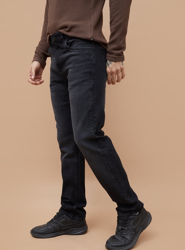 DENIMIZE Washed Slim Straight Jeans