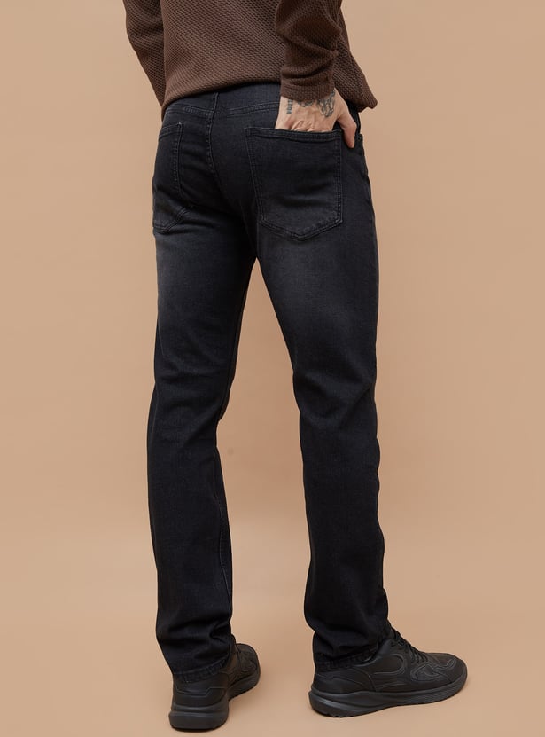 DENIMIZE Washed Slim Straight Jeans