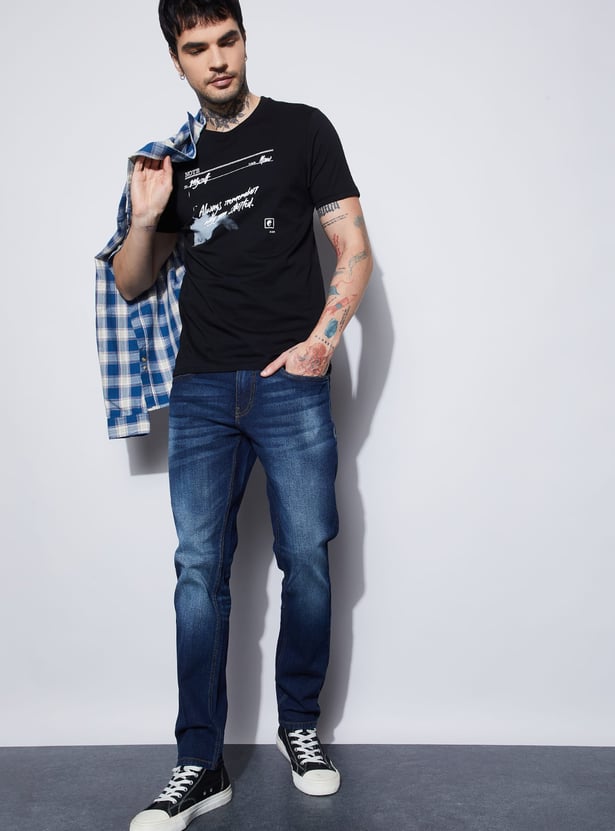 FORCA Whiskered Loose Fit Jeans