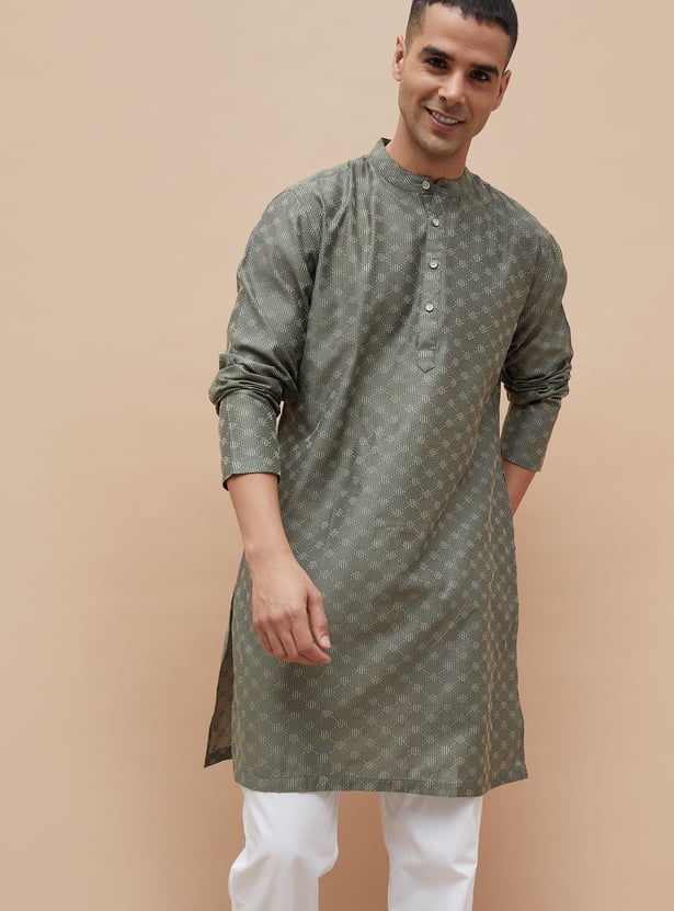 MELANGE Ethnic Motif Straight Kurta