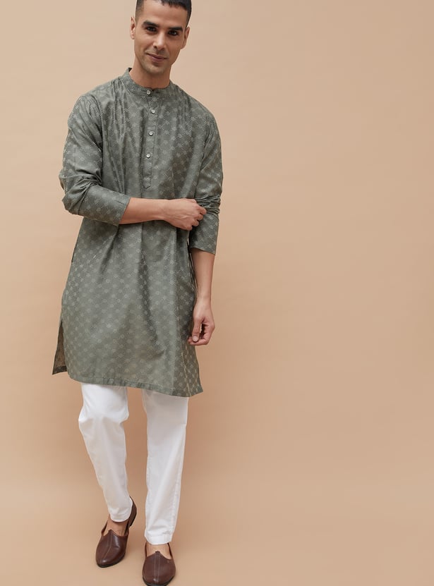 MELANGE Ethnic Motif Straight Kurta