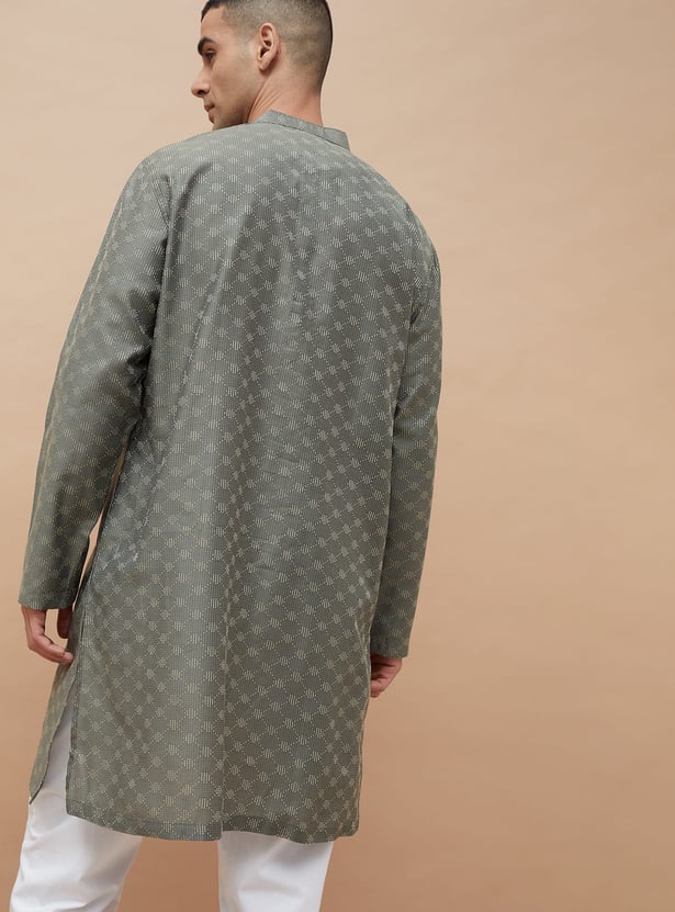 MELANGE Ethnic Motif Straight Kurta
