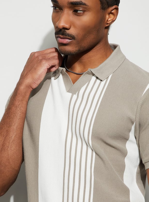 BOSSINI Striped Polo T-shirt