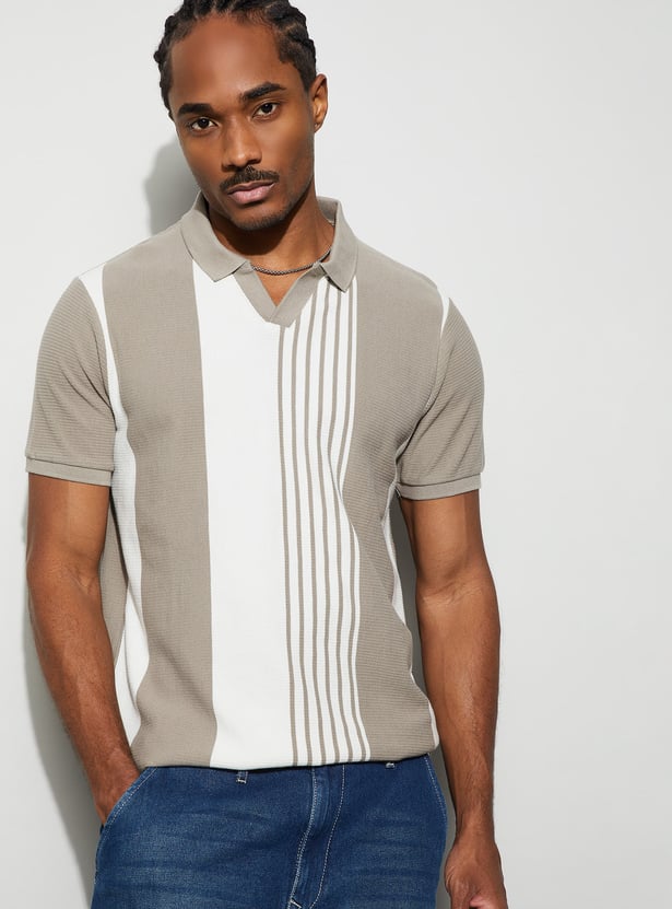 BOSSINI Striped Polo T-shirt