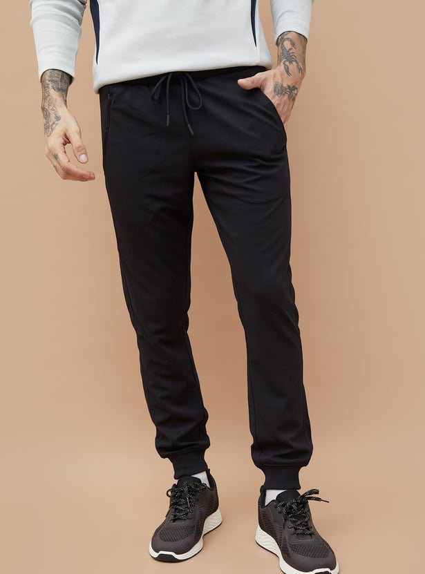 FAME FOREVER ACTIVE Textured Slim Fit Joggers
