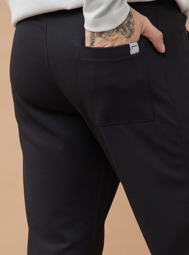 FAME FOREVER ACTIVE Textured Slim Fit Joggers