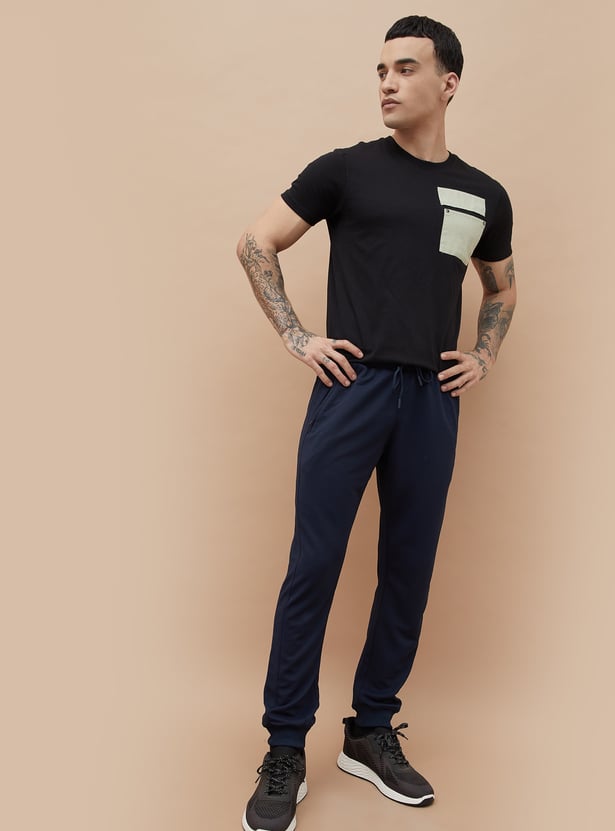 FAME FOREVER ACTIVE Textured Slim Fit Joggers